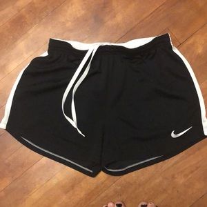 Nike black soccer shorts